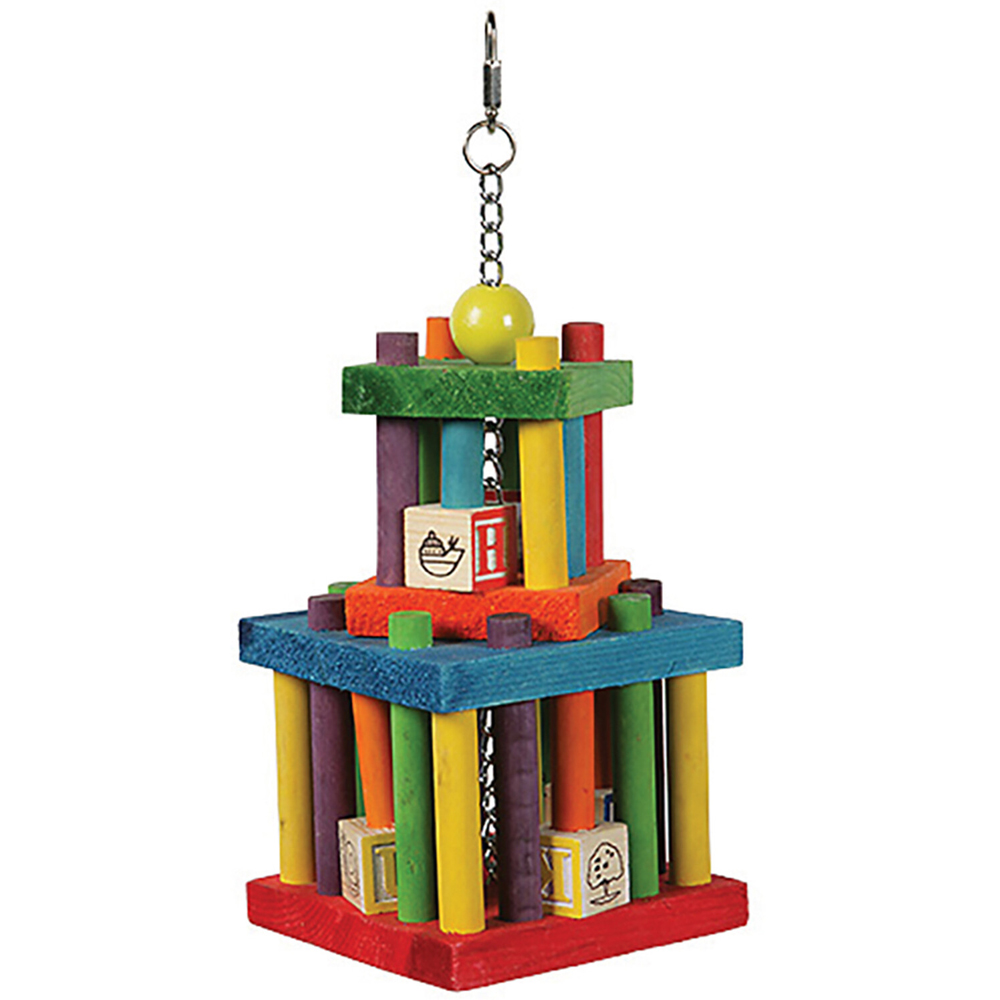 Happy Pet Domestic Bird Building Block Maze Toy Image
