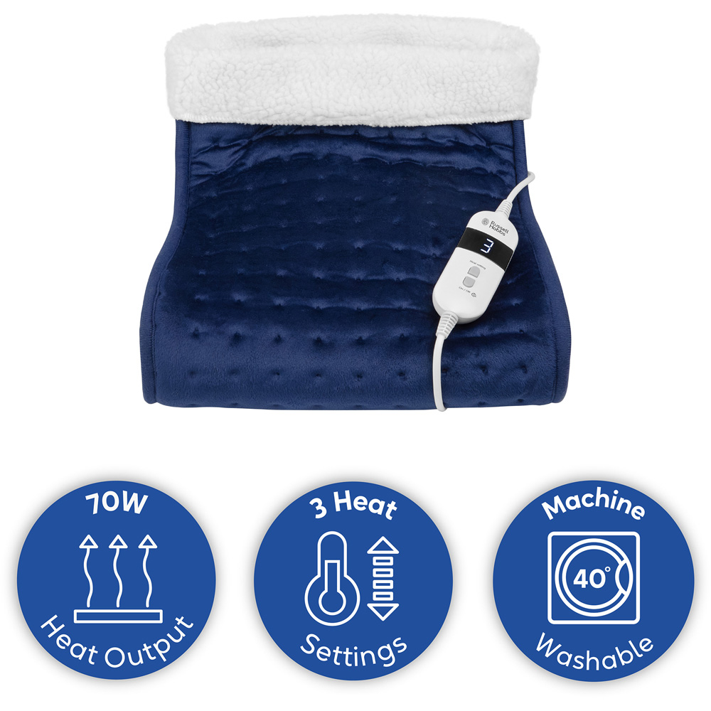 Russell Hobbs Blue Removable Lining Electric Heated Foot Warmer with Controller Image 7