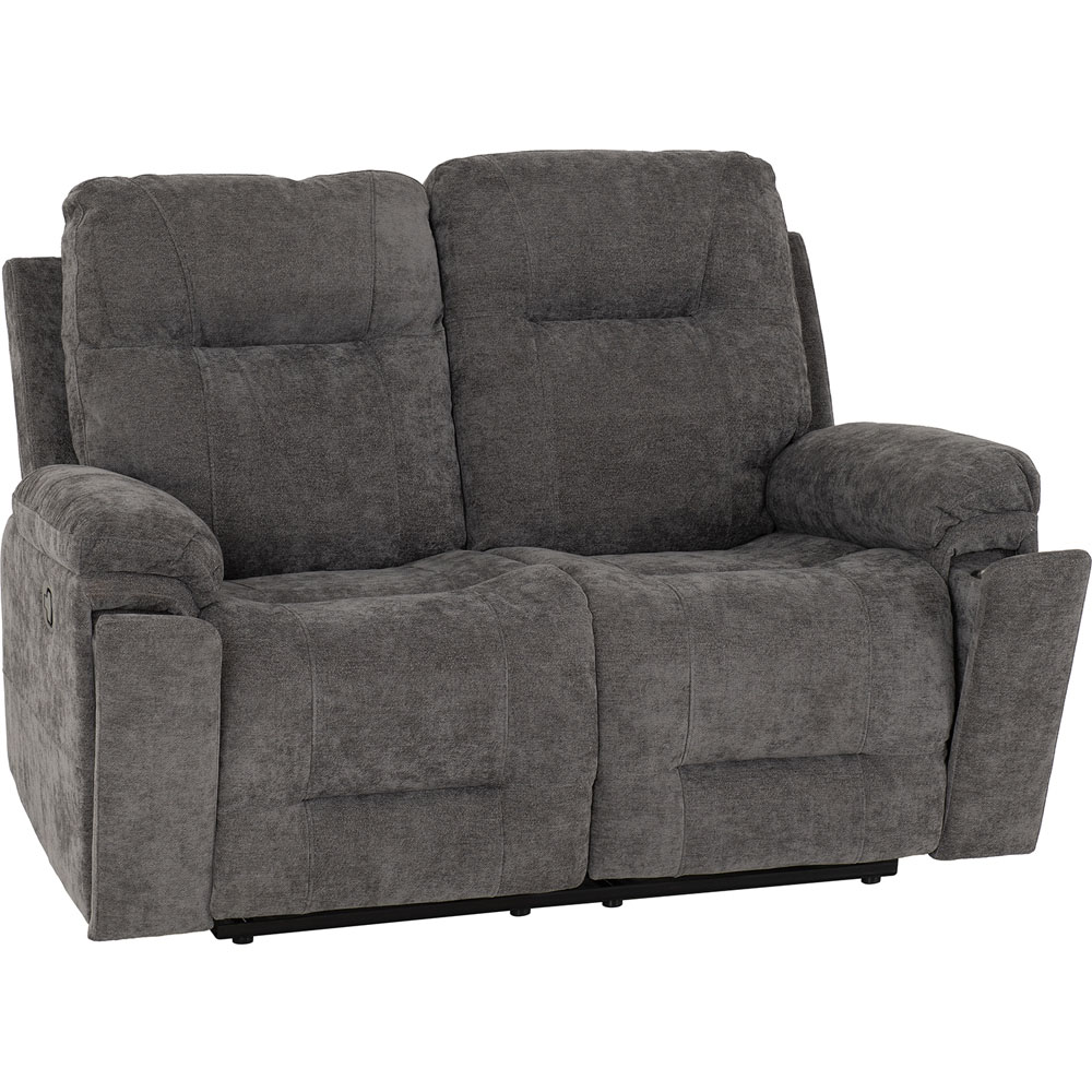 Seconique Guildford 5 Seater Recliner Suite In Grey Fabric Image 6