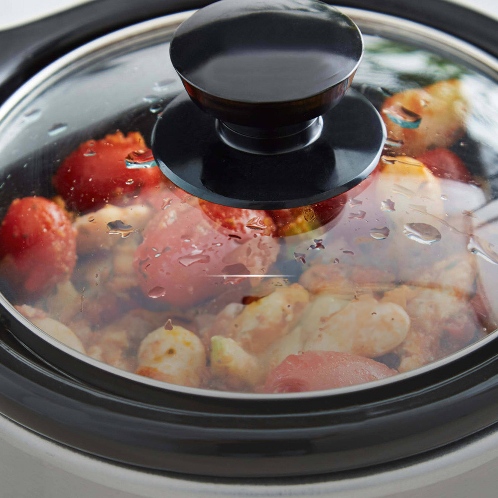 Tower T16020 Infinity 1.5L Silver Stainless Steel Slow Cooker Image 5