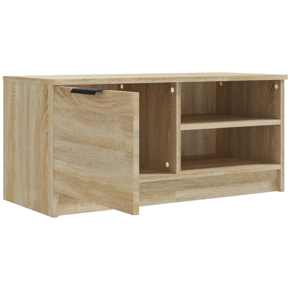 vidaXL Single Door 2 Shelf Sonoma Oak TV Cabinet Image 6