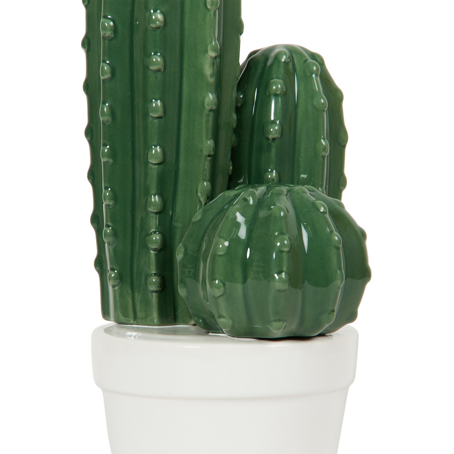 Ceramic Cactus Ornament - Green Image 3