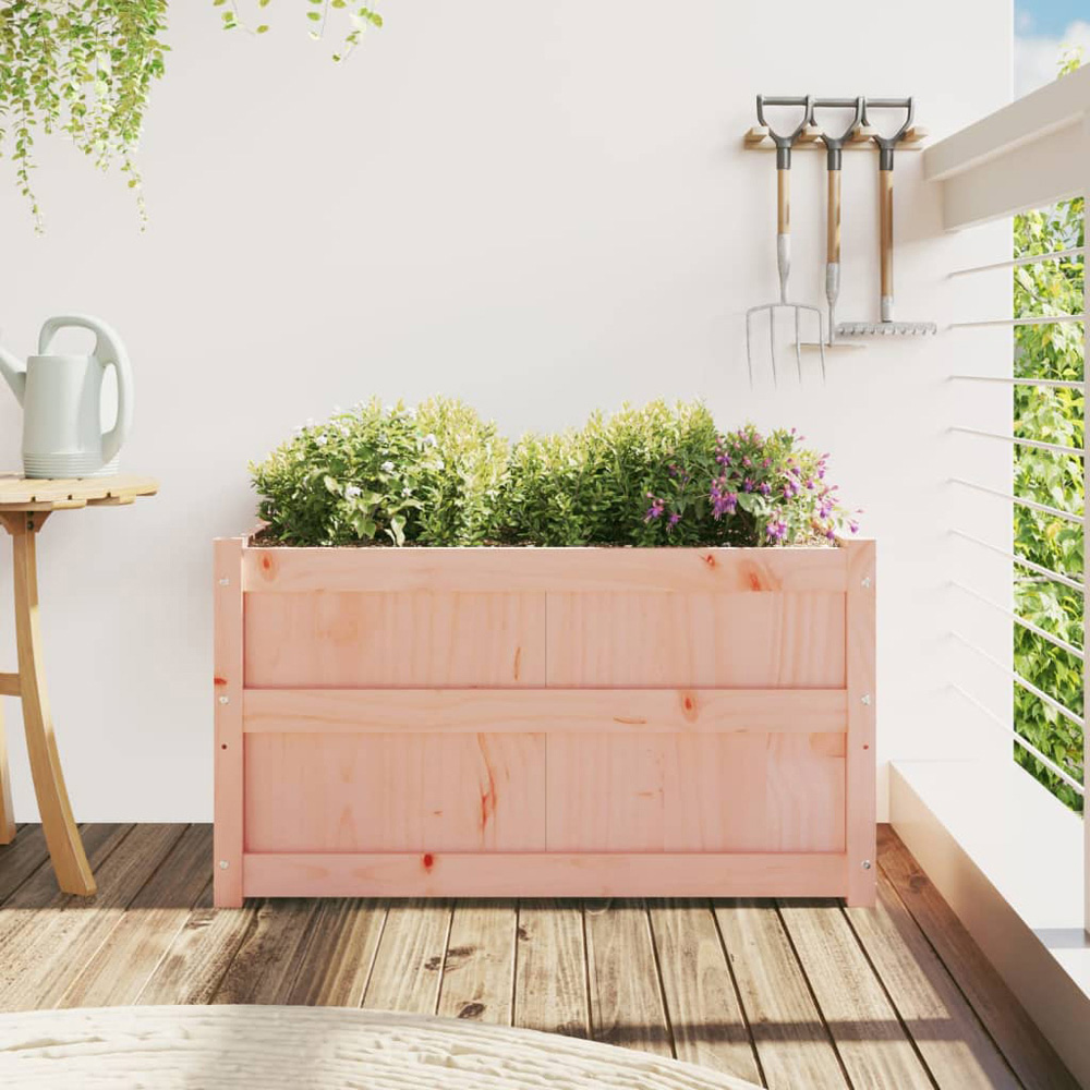 vidaXL Brown Douglas Wood Garden Planter 50 x 90 x 50cm Image 2