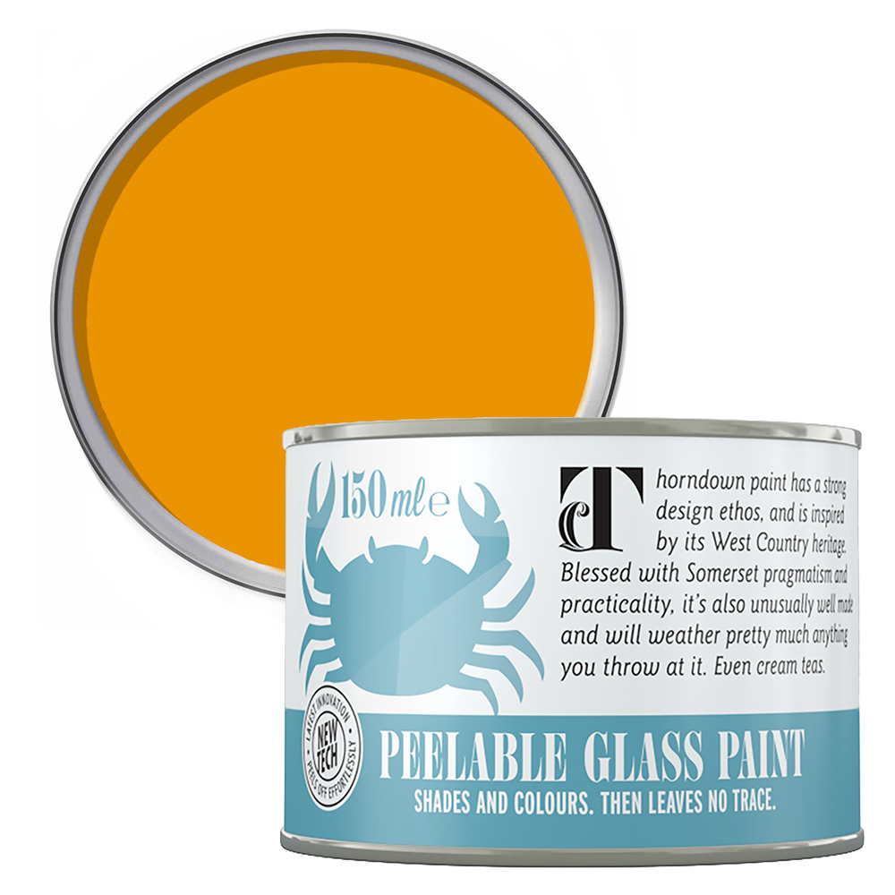Thorndown Ogre Orange Peelable Glass Paint 150ml Image 1