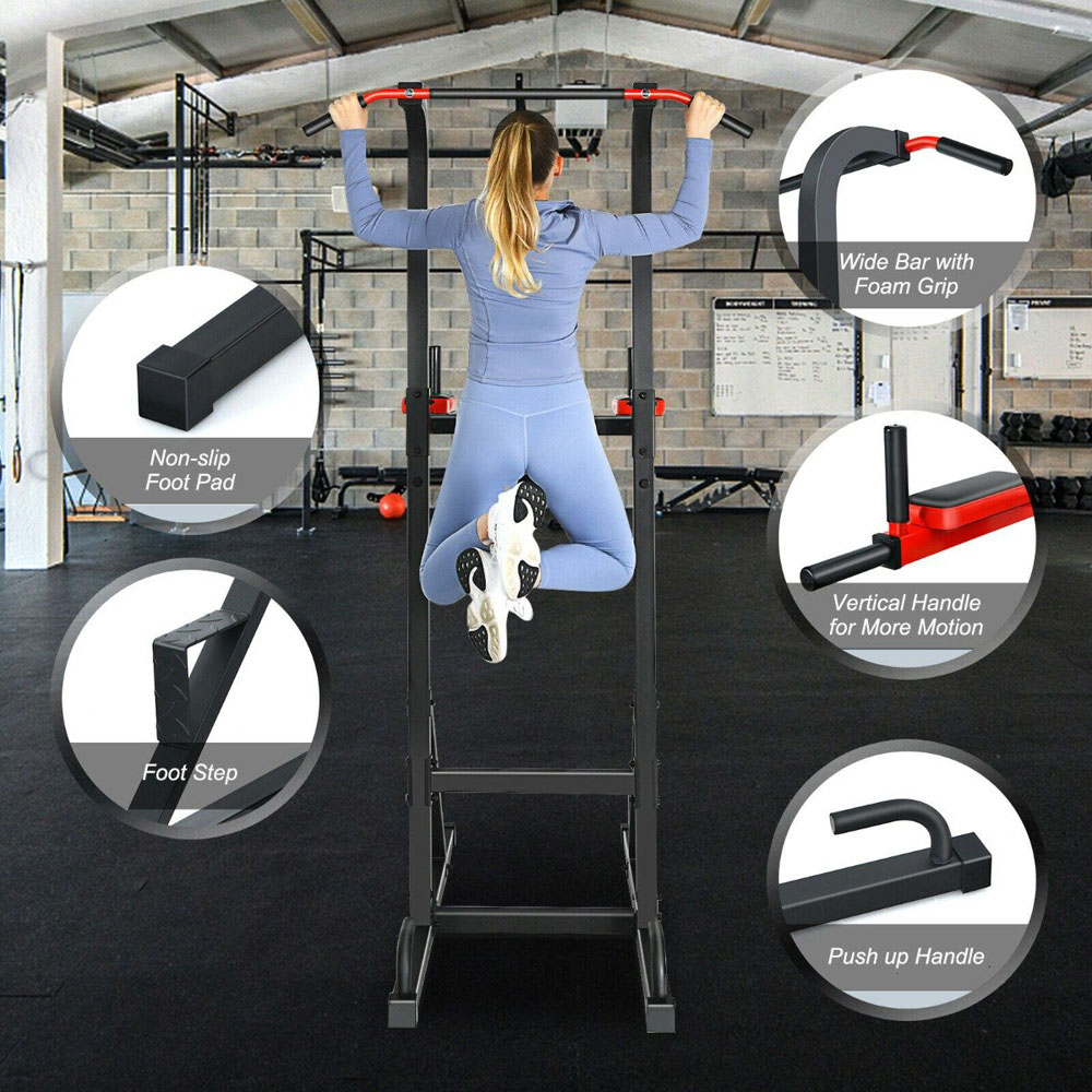 Costway Full Body Multi Function Power Tower Dip Station Image 6