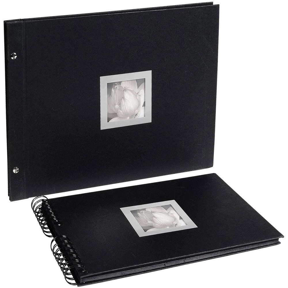 Exacompta Black Ceremony Screwbound Photo Album 40 Sheets 160 Photos Image 5