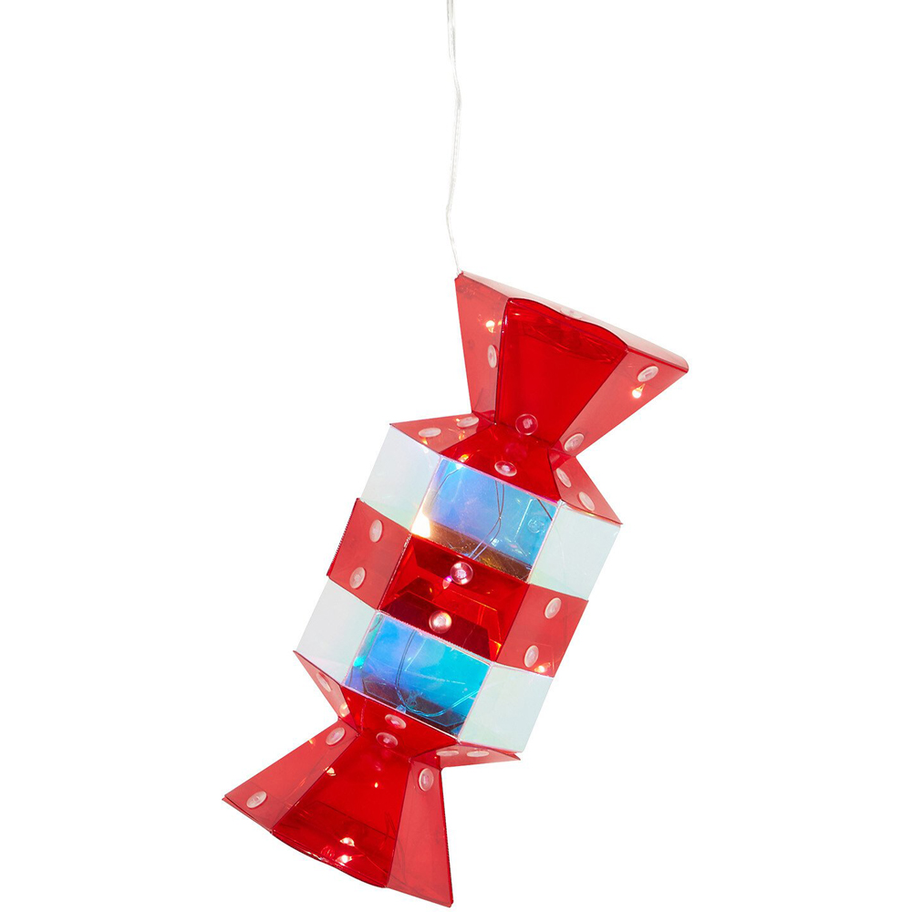 Crystal Effect Candy Curtain Light - Red Image 5