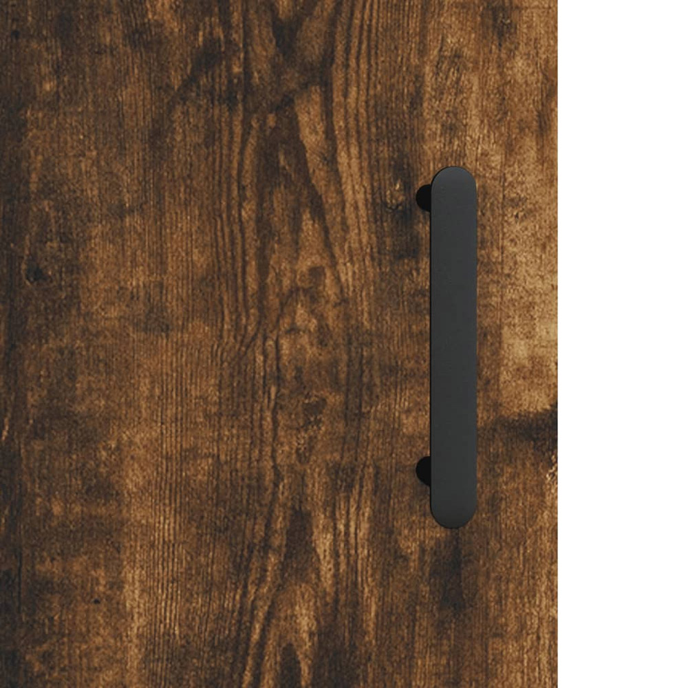 vidaXL 2 Glass Door Smoked Oak Sideboard Image 9