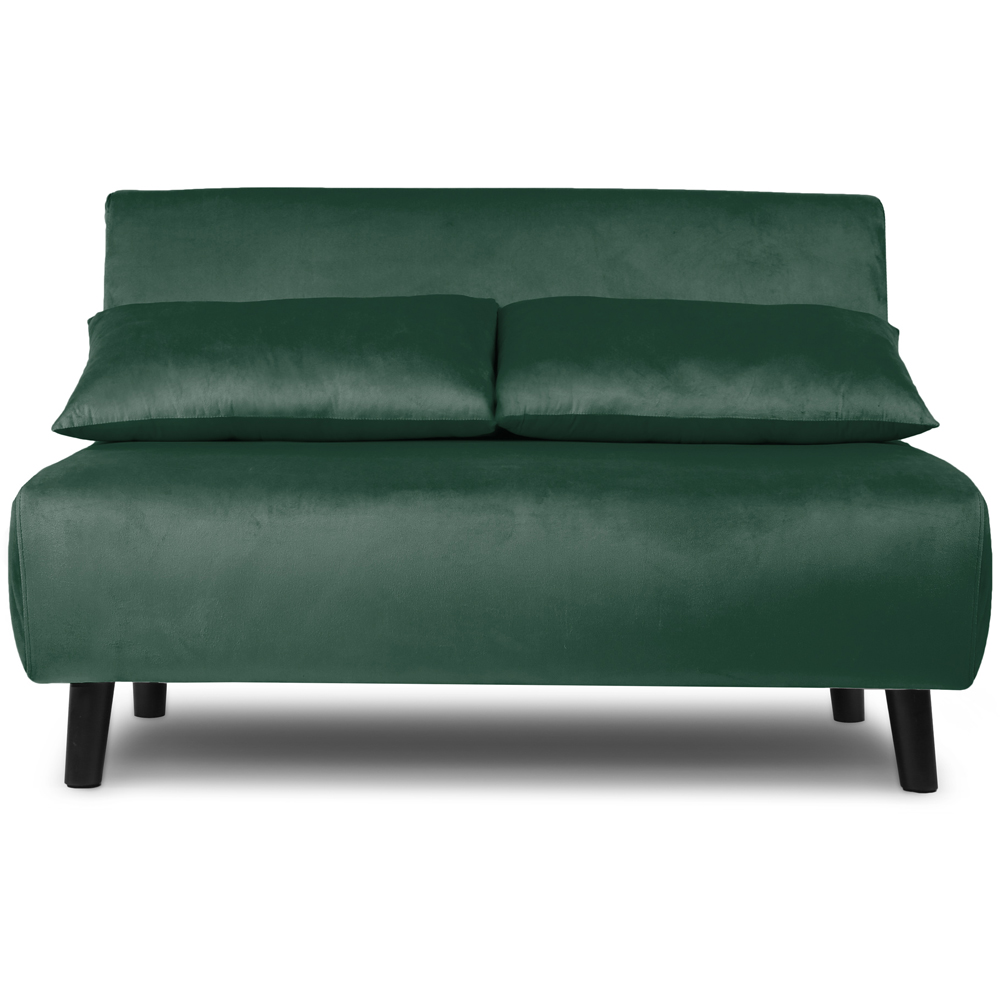 Aurora Double Sleeper Green Velvet Sofa Bed Image 3