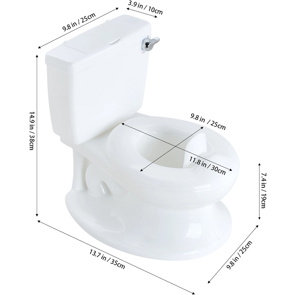 H&O Direct White Potty Training Toilet with Sound Image 6