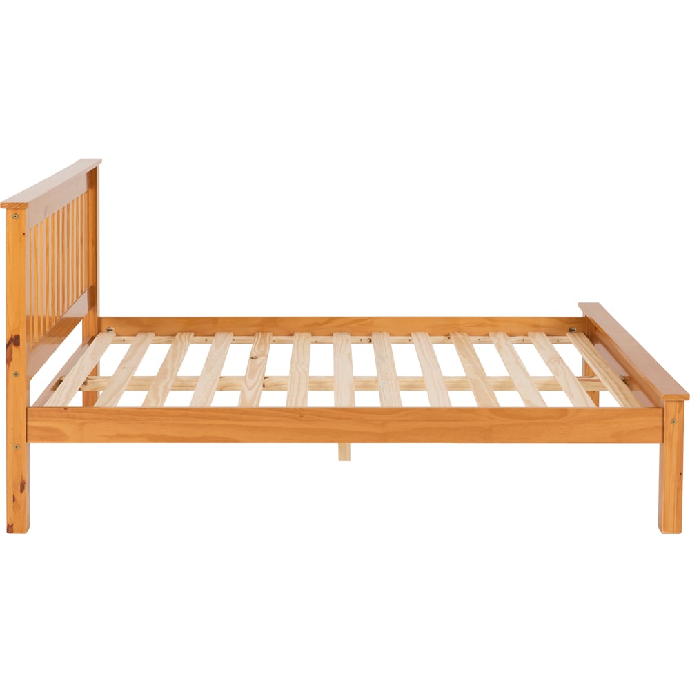 Seconique Monaco Double Antique Pine Low End Bed Image 4
