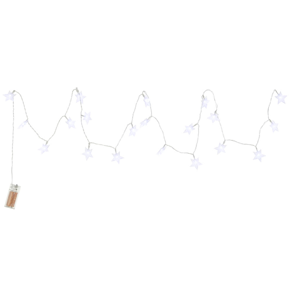 Wilko 20 Battery Operated Dreamland Star String Christmas Lights Image 3