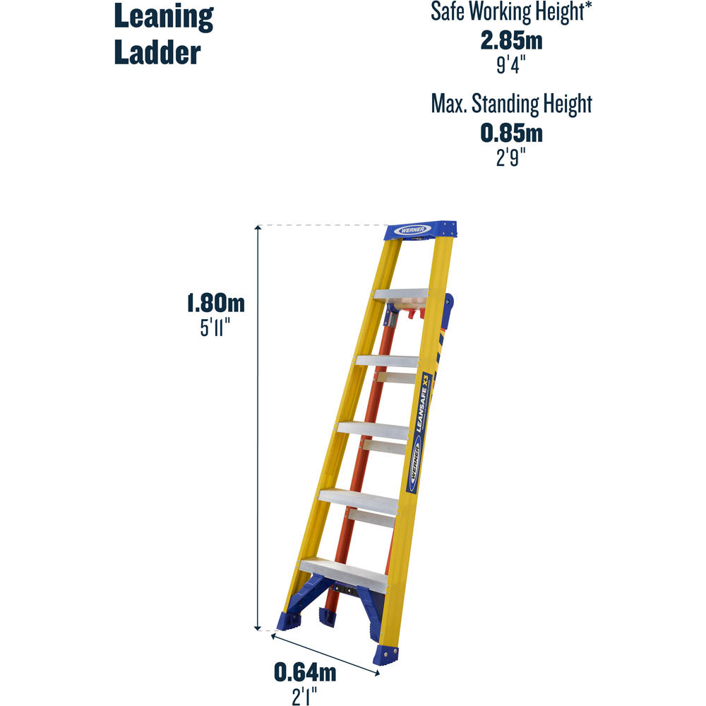 Werner Leansafe X3 Combination Ladder 1.80m Image 4