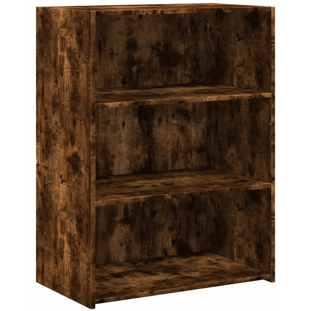 vidaXL 3 Shelf Smoked Oak Sideboard Image 2