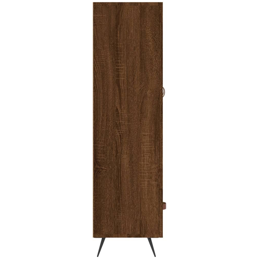 vidaXL 2 Door Single Drawer Brown Oak Highboard Image 7