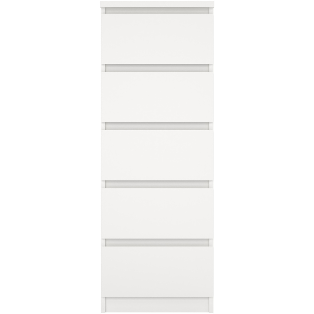 Furniture To Go Naia 5 Drawer White Chest of Drawers Image 3