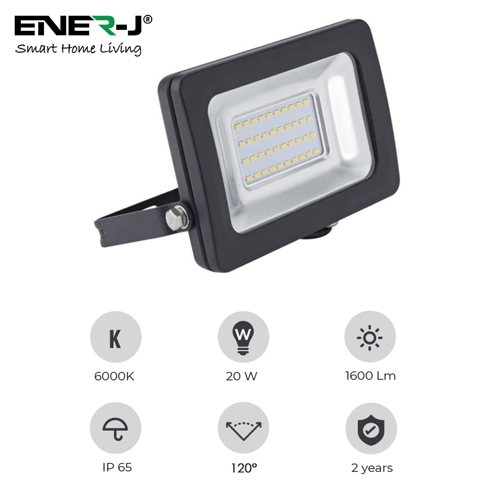 ENER-J 6000K 20W Slim LED Floodlight Image 5