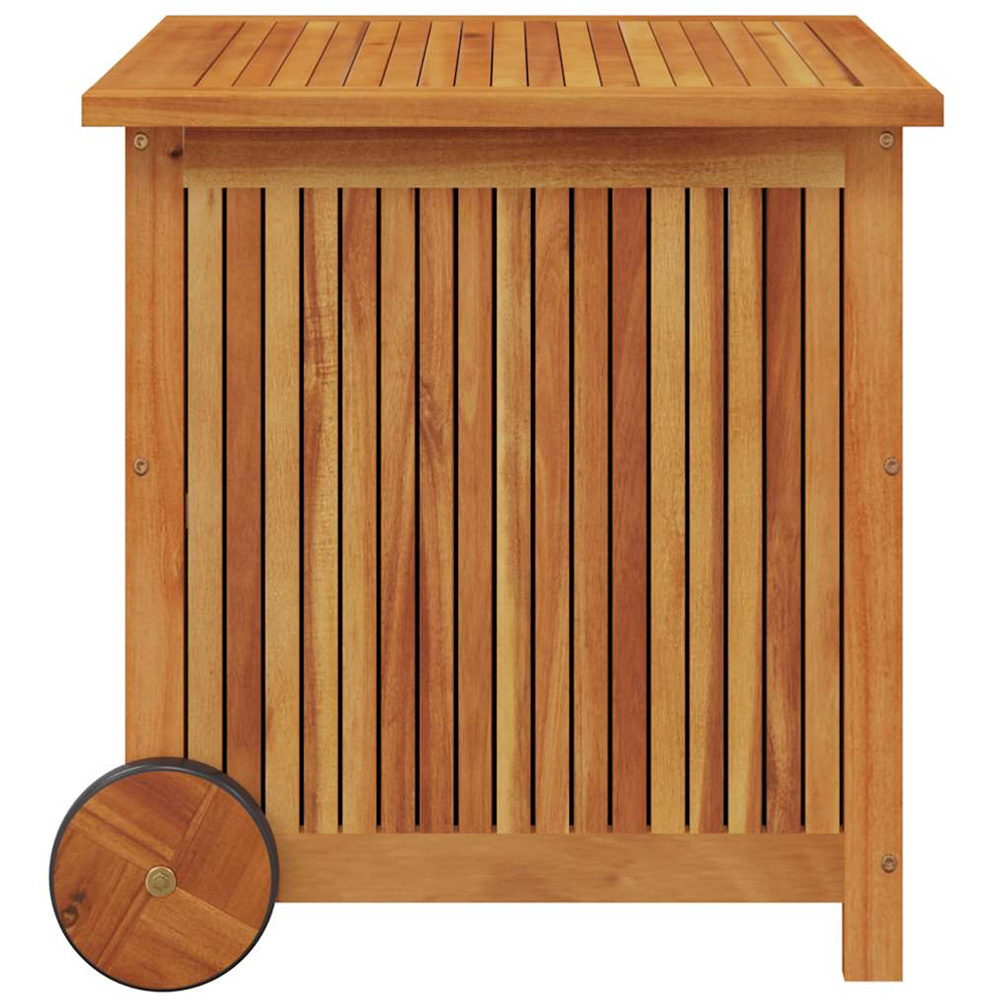 vidaXL 58 x 60 x 50cm Brown Acacia Wood Garden Storage Box Image 3
