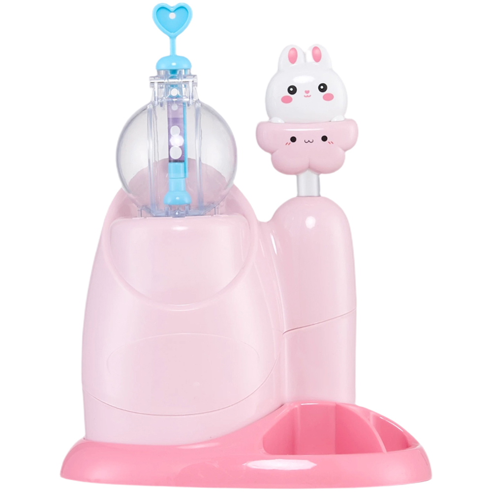 H&O Direct 320 Piece Kids Pink Bunny DIY Bubble Making Kit Image 2