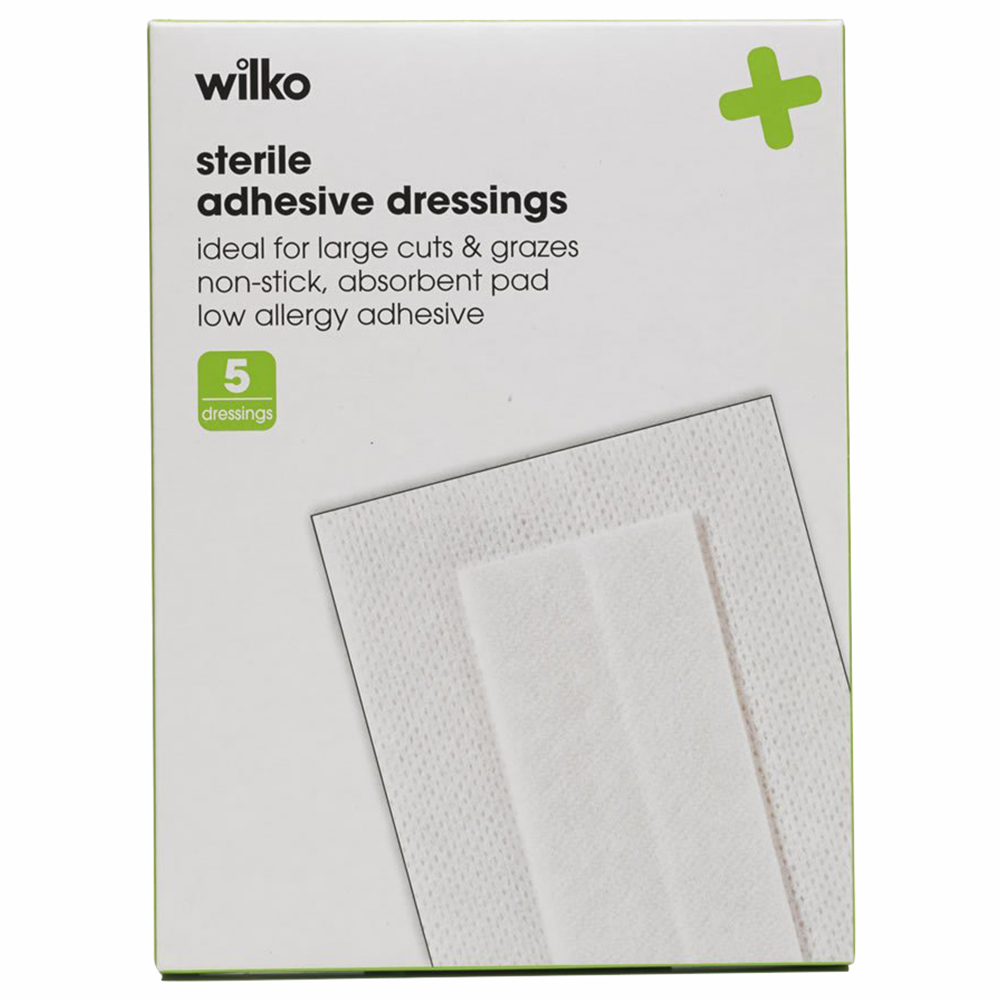 Wilko Sterile Adhesive Dressings 5 pack Image