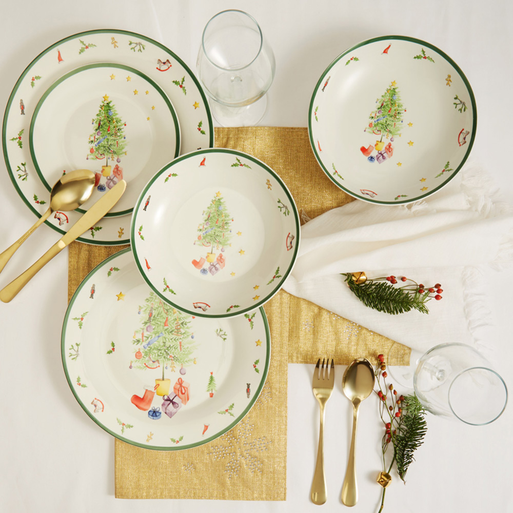 Waterside Festive Tree  30 Piece Dinner Set Image 2