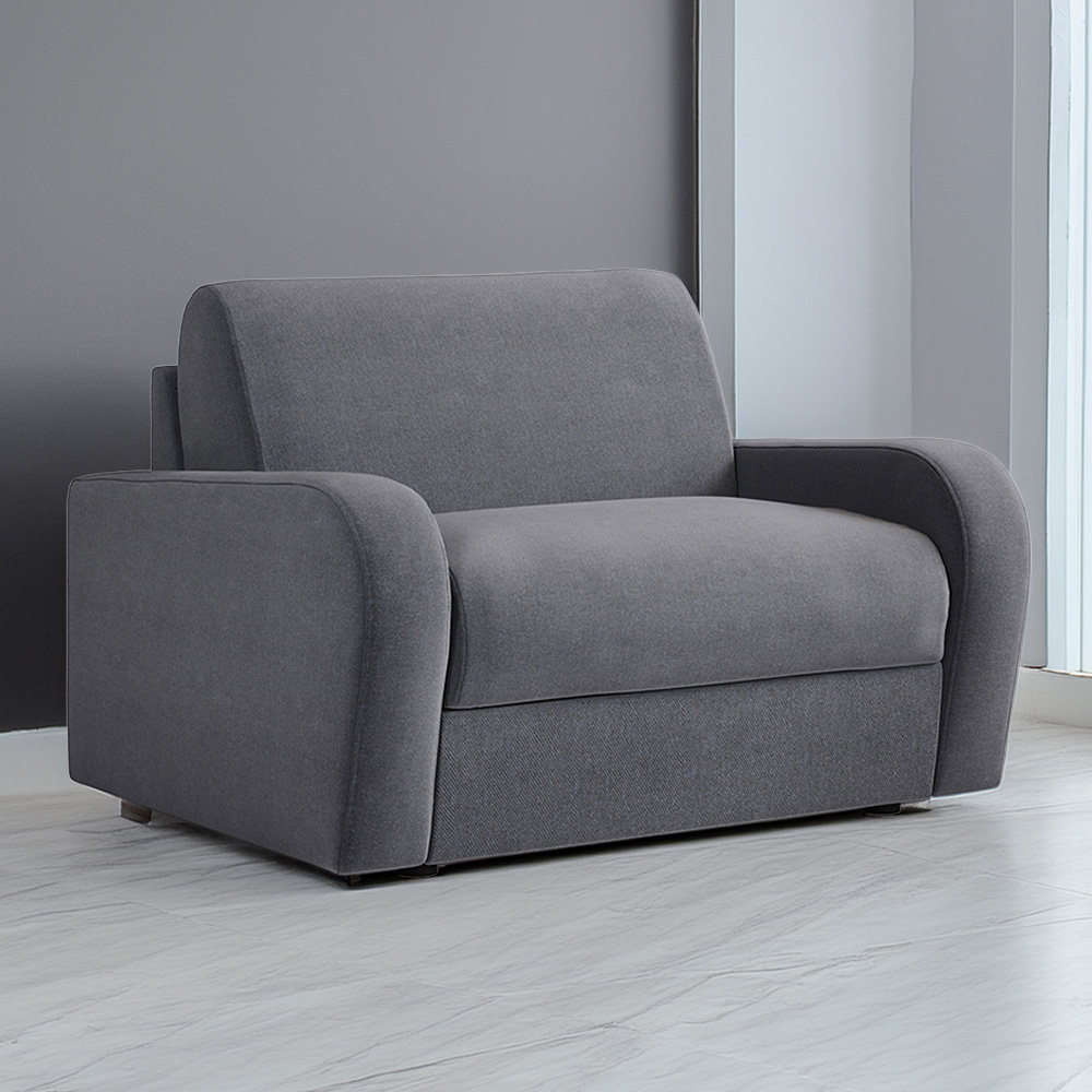 Jay-Be Deco Brushed Twill Admiral Snuggler Sofa Bed with e-Sprung Mattress Image 1
