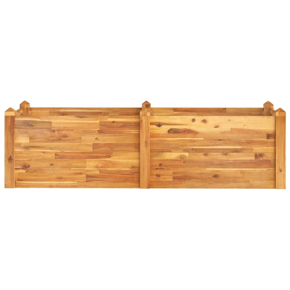vidaXL Brown Solid Wood Acacia Raised Garden Bed 160 x 60 x 44cm Image 2