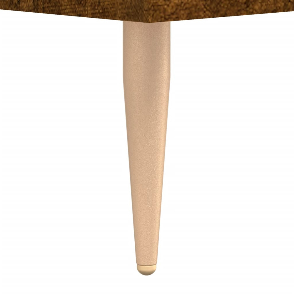 vidaXL 3 Shelf Smoked Oak Sideboard Image 7