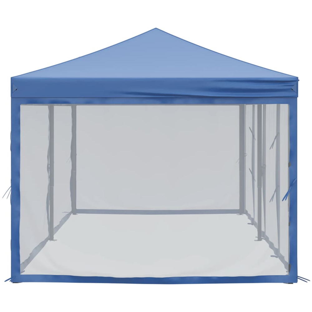 vidaXL 3 x 6m Blue Foldable Party Tent with Sidewalls Image 4