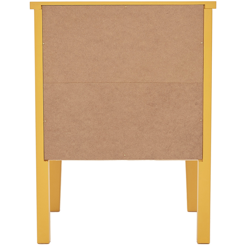 Palau 2 Drawer Mustard Bedside Table Image 4