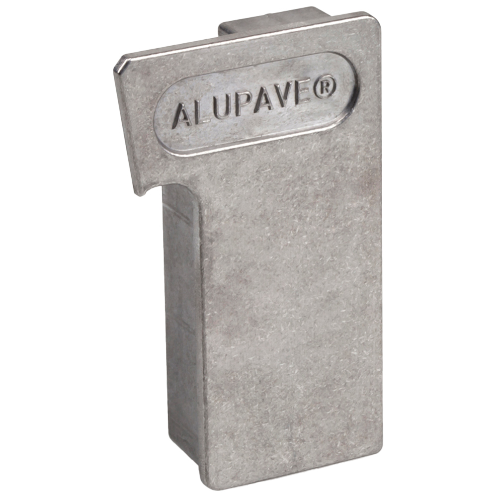 Alupave Mill Right Hand Gutter Endcap Image 1