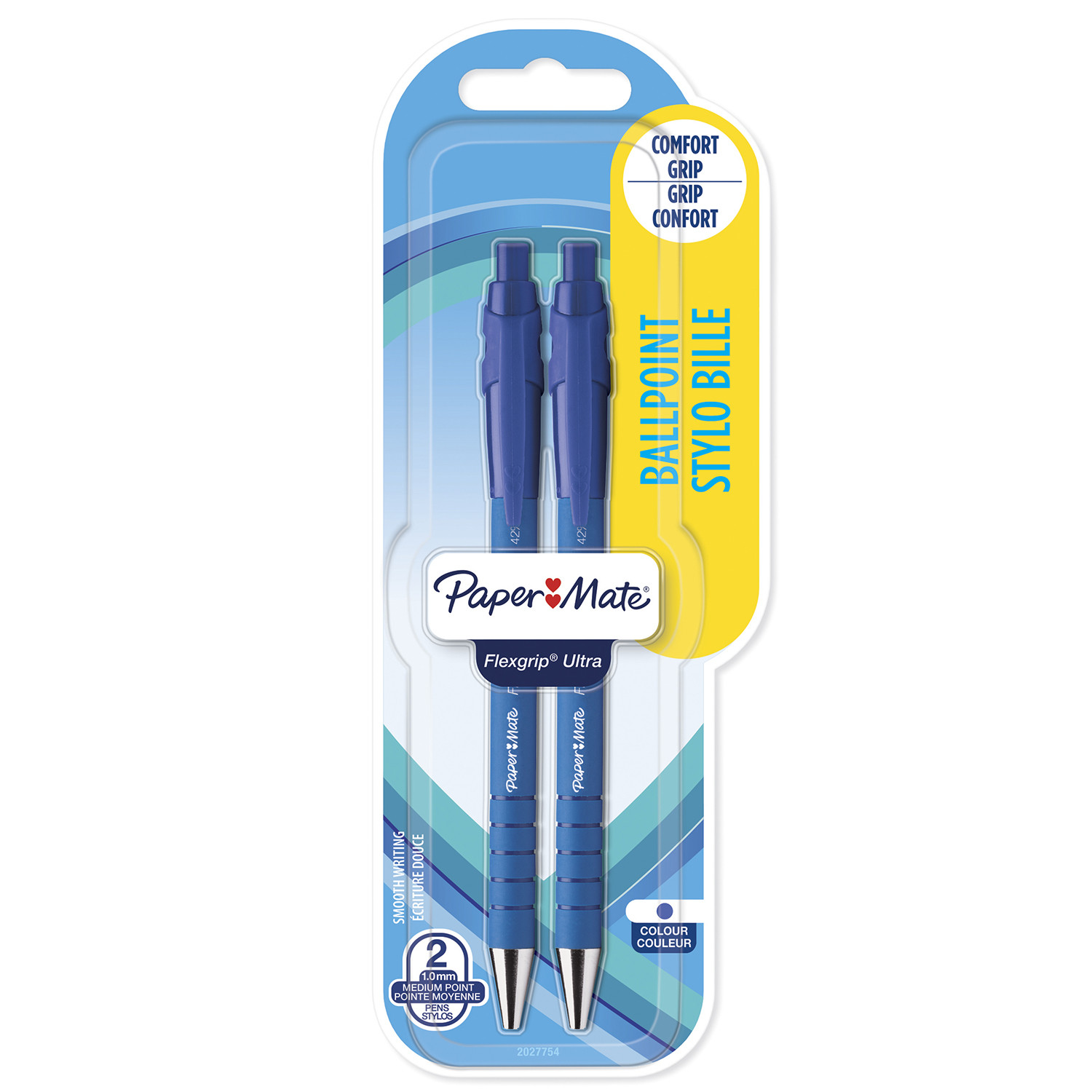 Pack of 2 Paper Mate Flexgrip Ultra Pens - Blue Image