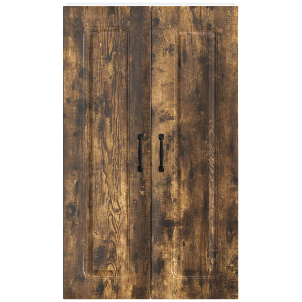 vidaXL 2 Door Smoked Oak Kitchen Wall Cabinet Image 4