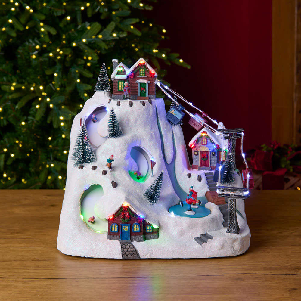 Christmas Winter Ski Scene Model Image 2