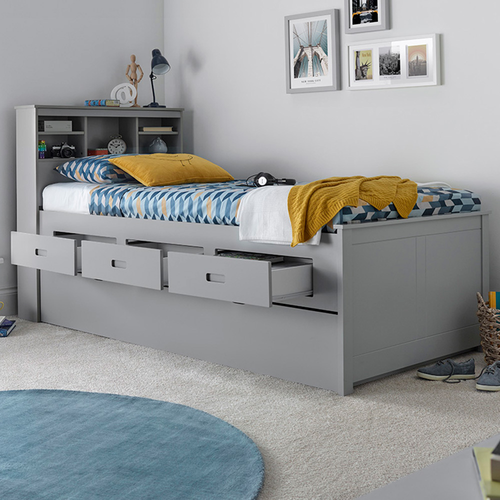Veera Grey Storage Guest Bed Image 1
