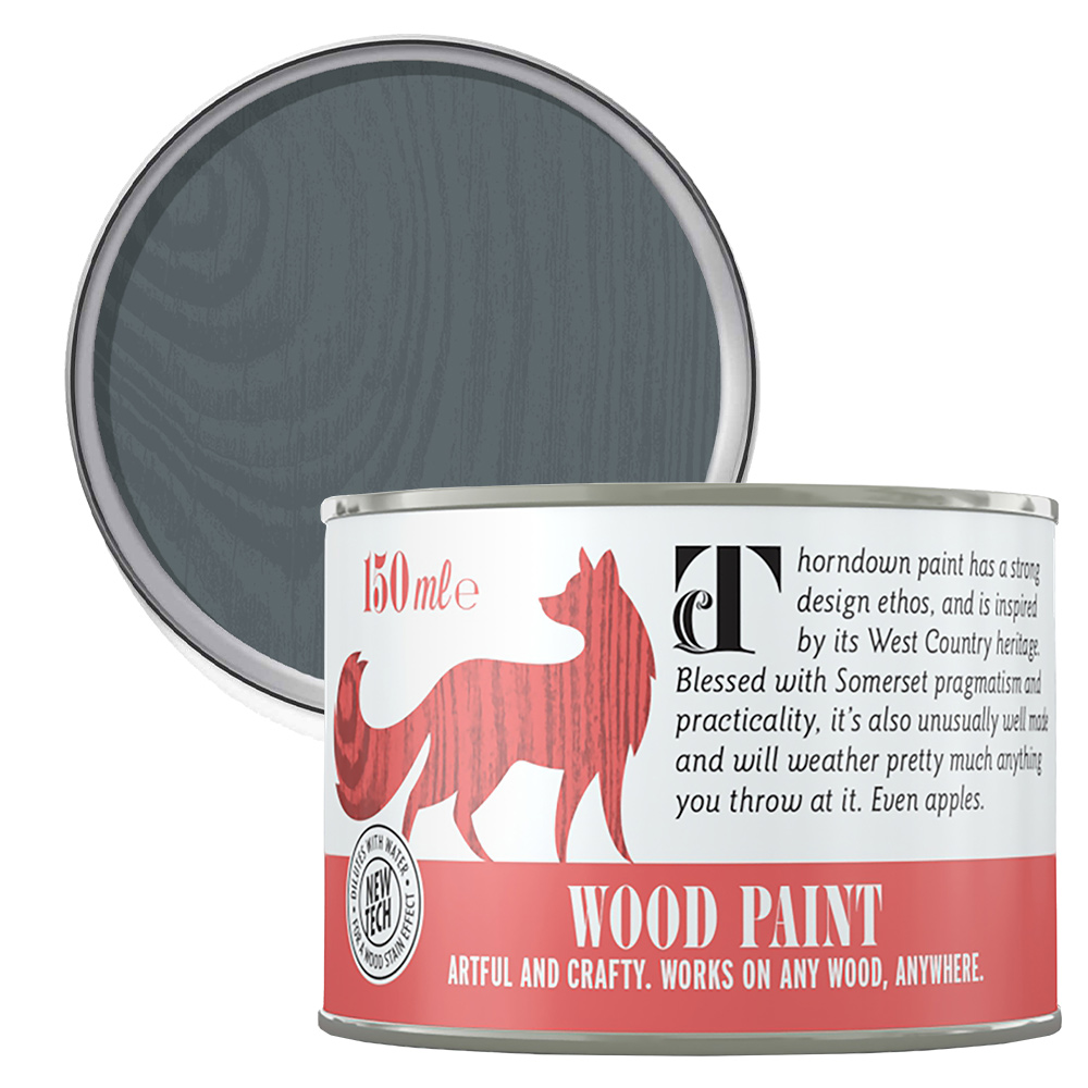 Thorndown Mercury Grey Satin Wood Paint 150ml Image 1