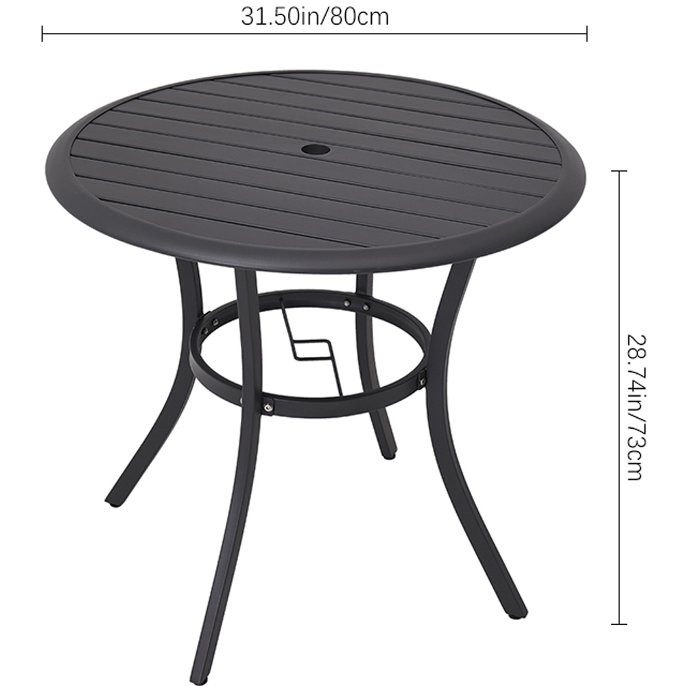 Living and Home Foldable 2 Seater Slatted Patio Set Image 8