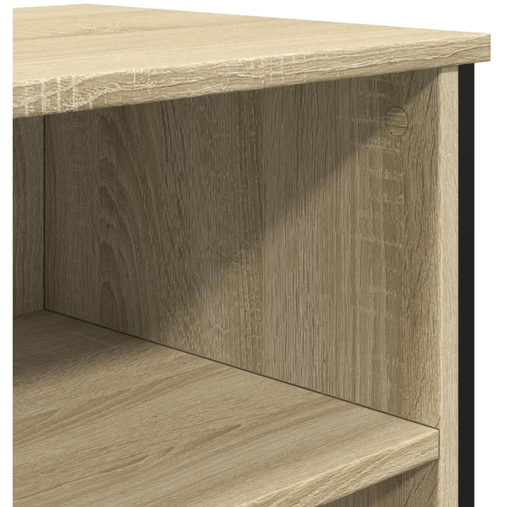 vidaXL 6 Open Shelf Sonoma Oak Sideboard Image 7