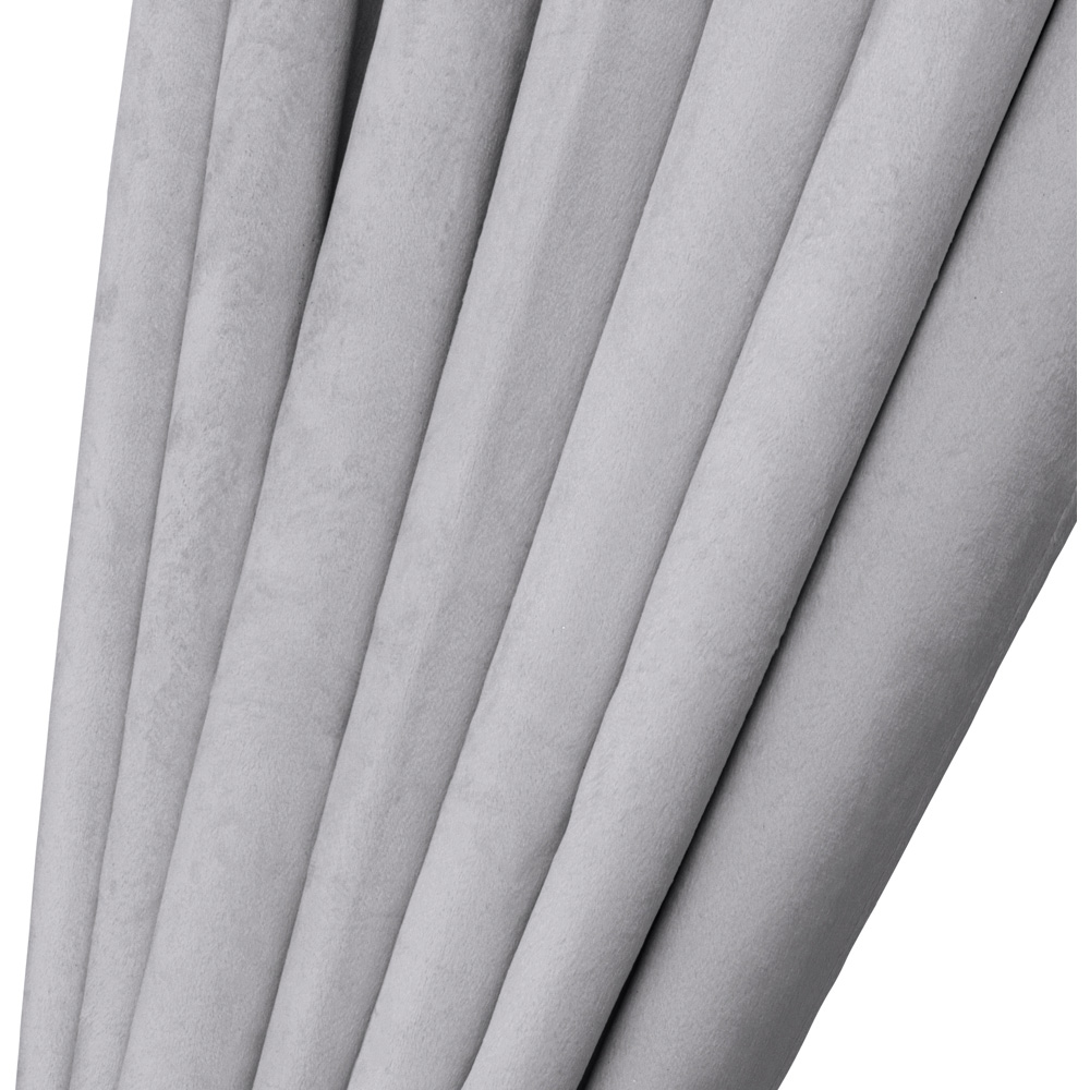 Alan Symonds Silver Cascading Diamante Studs Velvet Blackout Ring Top Eyelet Curtains 117 x 137cm Image 3