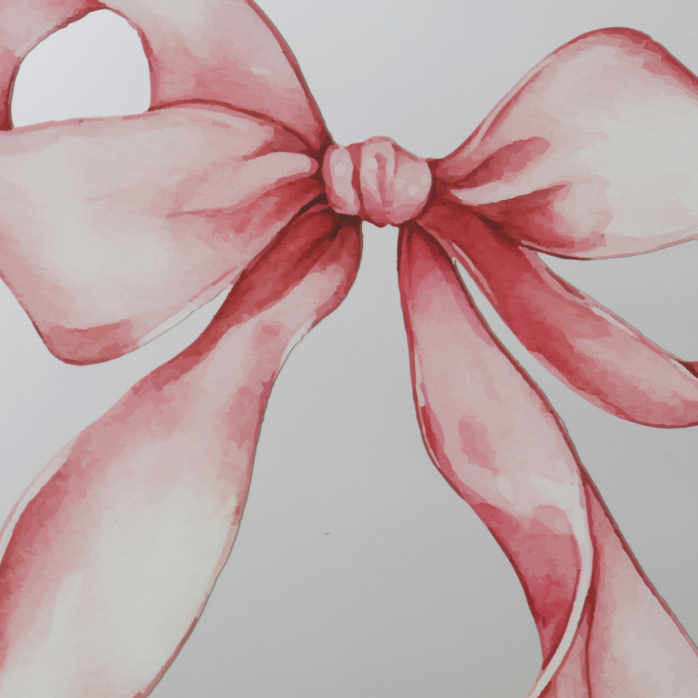 Pink Bow Mirrored Art Frame Image 3