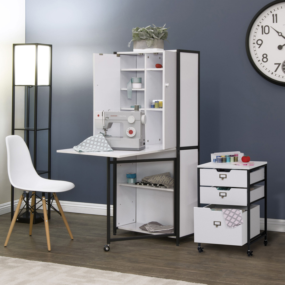 Sewing Online 13387 White Sewing and Craft Armoire Image 8