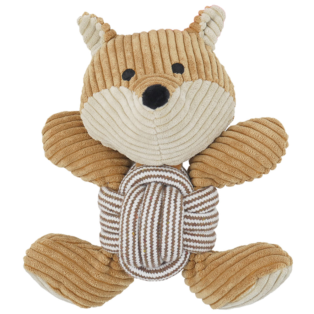 Single Wilko Animal with Knot Ball Dog Toy in Assorted style Image 3
