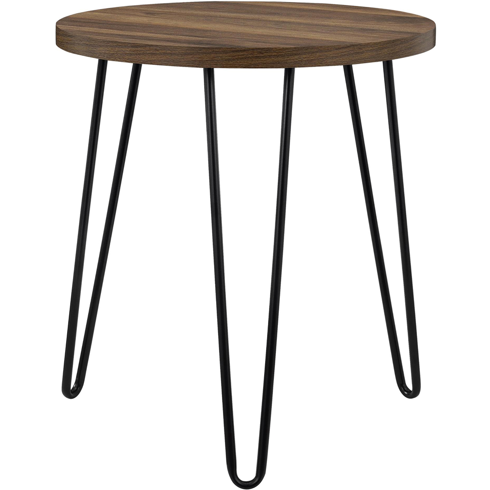 Dorel Owen Walnut Round End Table Image 2