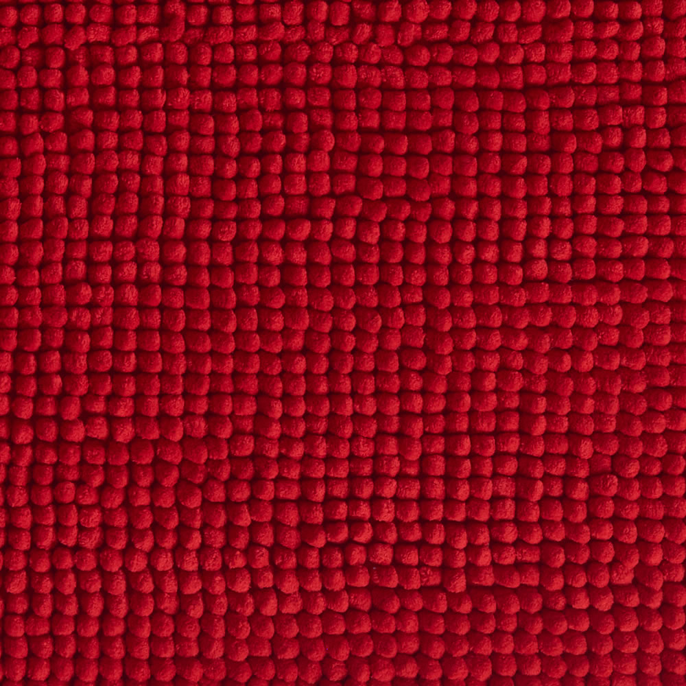 Wilko Supersoft Microfibre Chilli Red Bath Mat Image 2