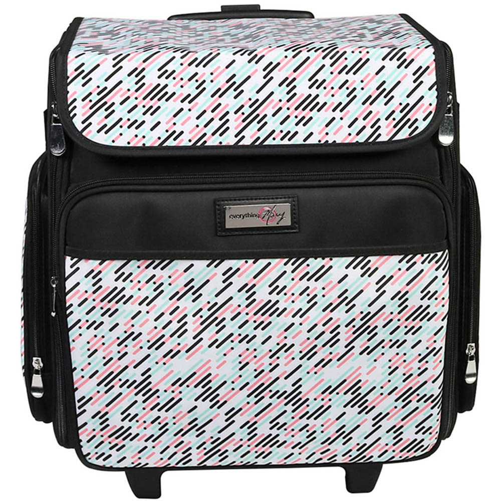 Everything Mary EVM12777-1 Pill Print Collapsible Rolling Tote Trolley Bag 36.2 x 22.2 x 39.4cm Image 5
