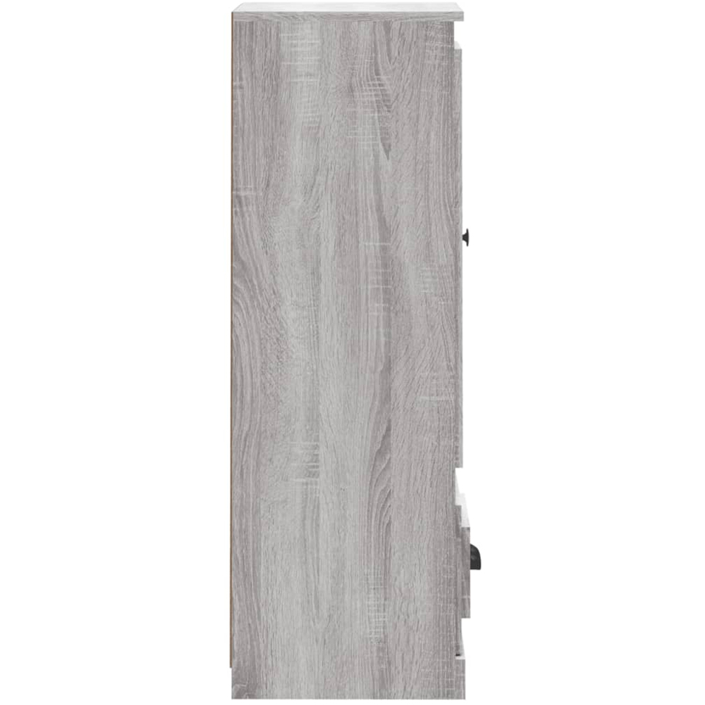 vidaXL Single Door Single Drawer Grey Sonoma Highboard Image 6