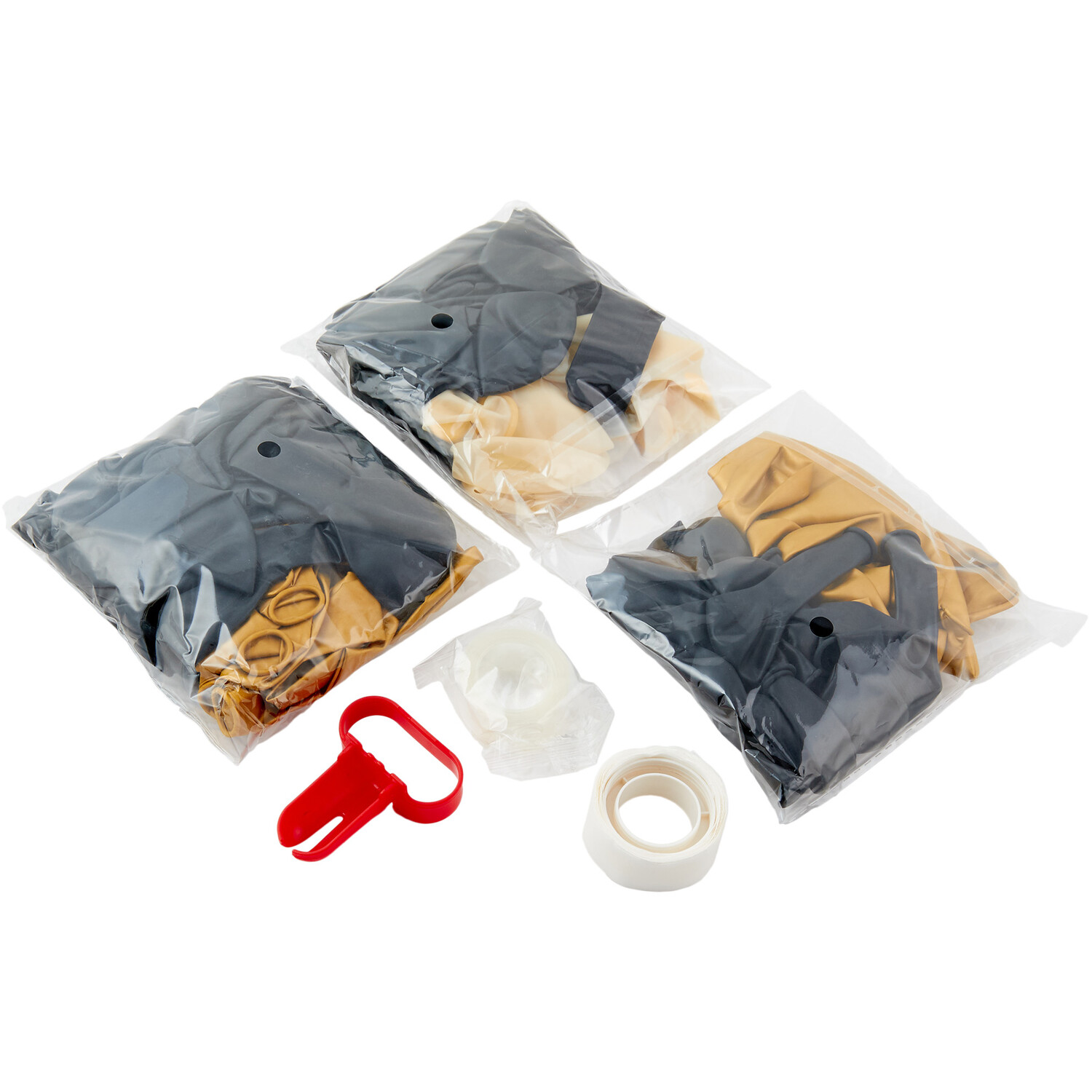 Pack of 100 Gold and Black Balloon Arch Kit - Gold and Black Image 3