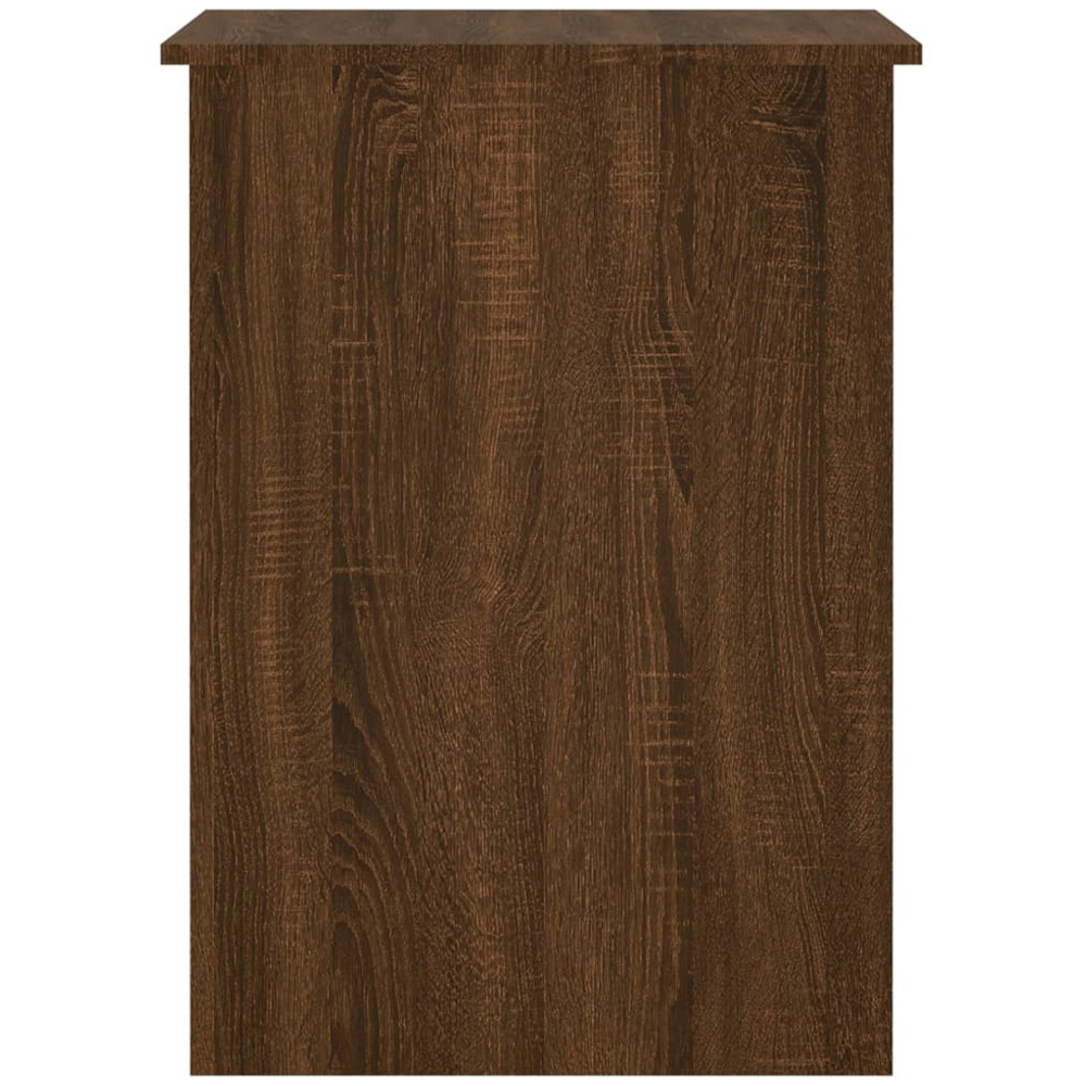 vidaXL 2 Shelf Office Desk Brown Oak Image 4