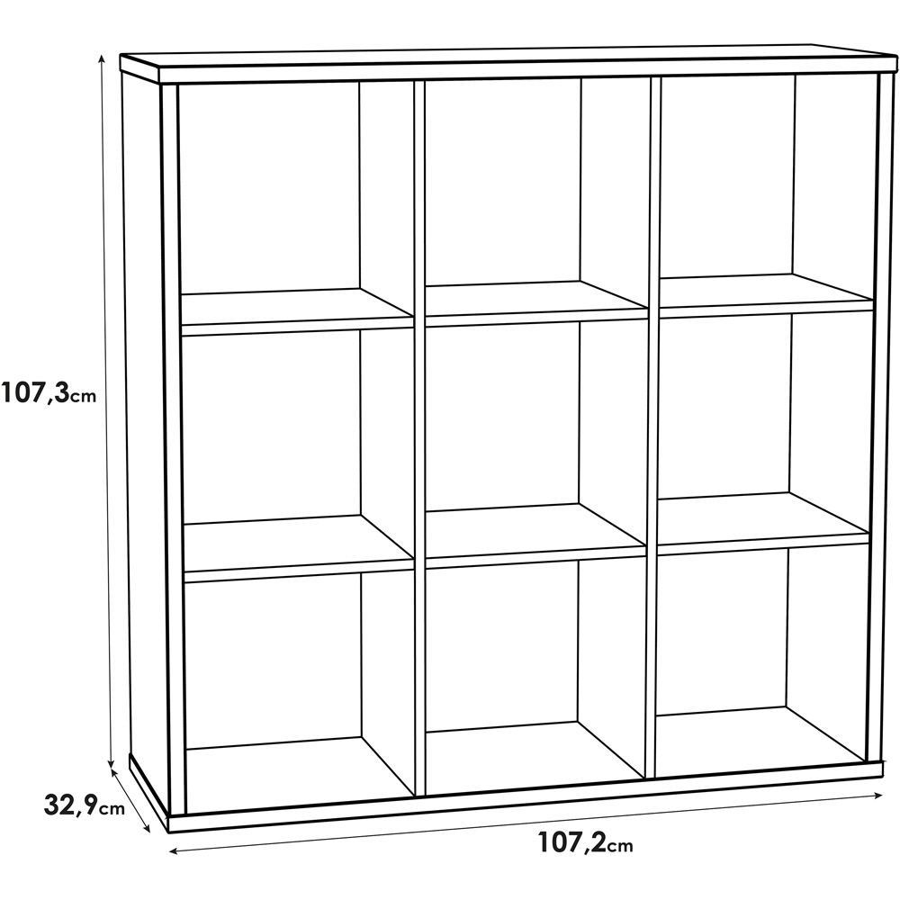 Florence Mauro 6 Shelf Concrete Grey Bookshelf Image 4