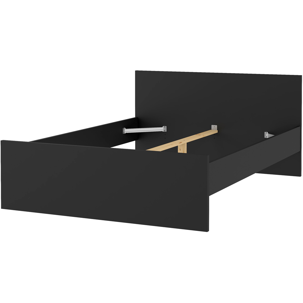 Florence Double Matt Black Bed Frame Image 5